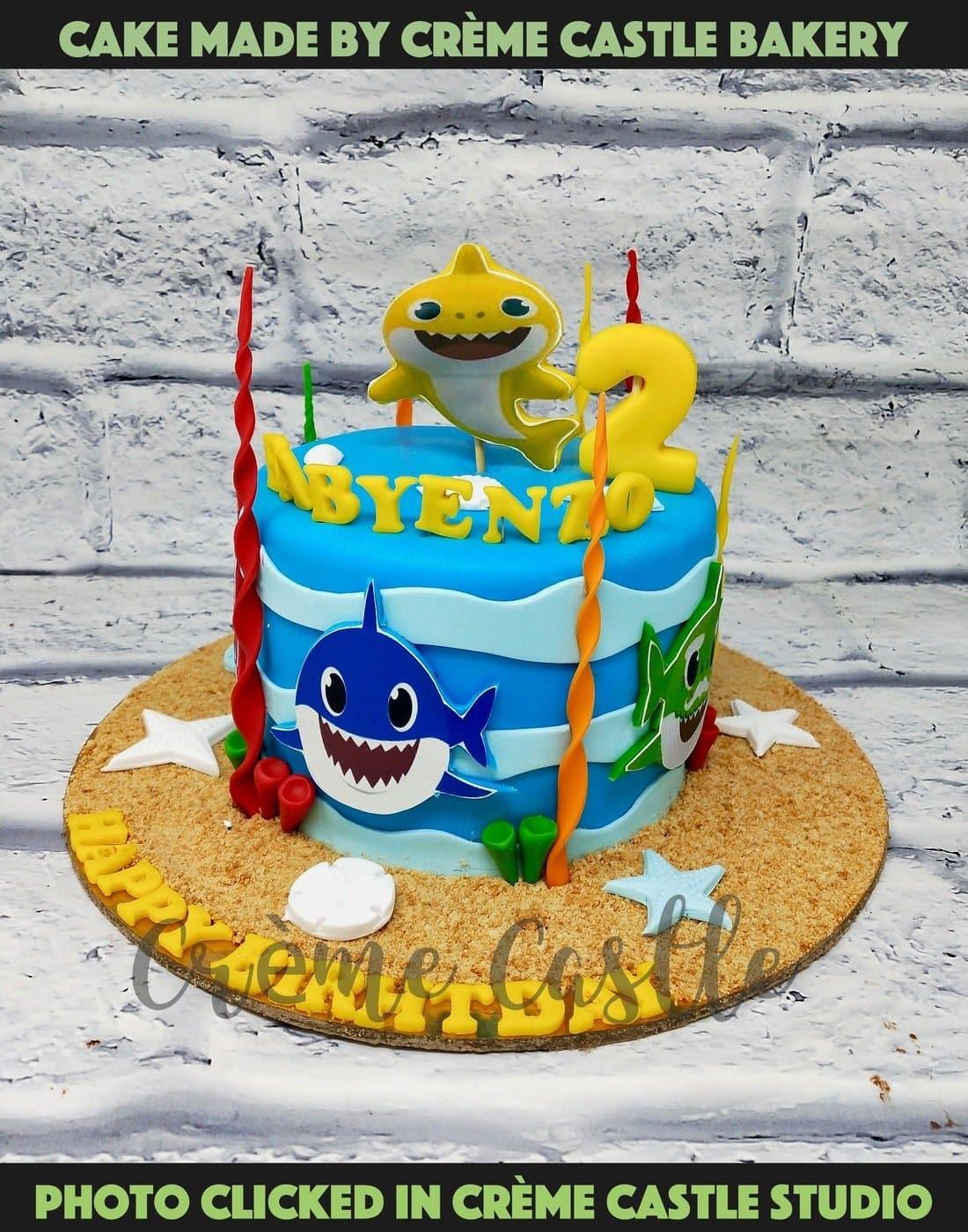 Baby Shark Sea Cake. Underwater Theme Cake. Noida & Gurgaon ...