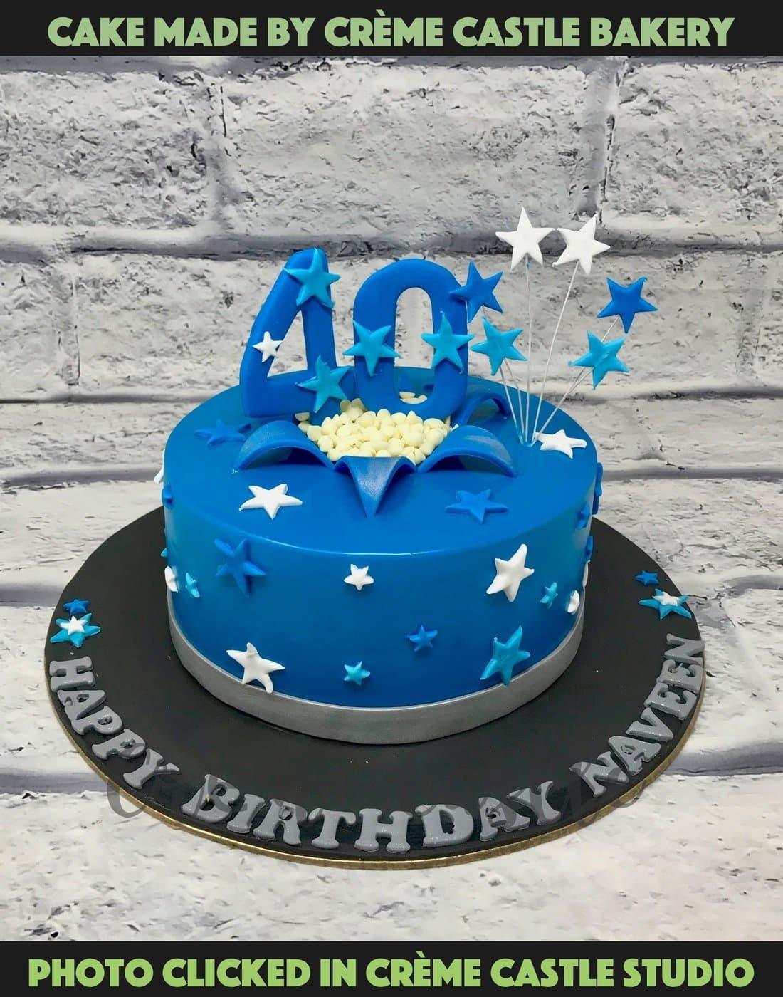 40th 50th 60th Birthday Cakes | Delivery in Gurgaon & Noida ...