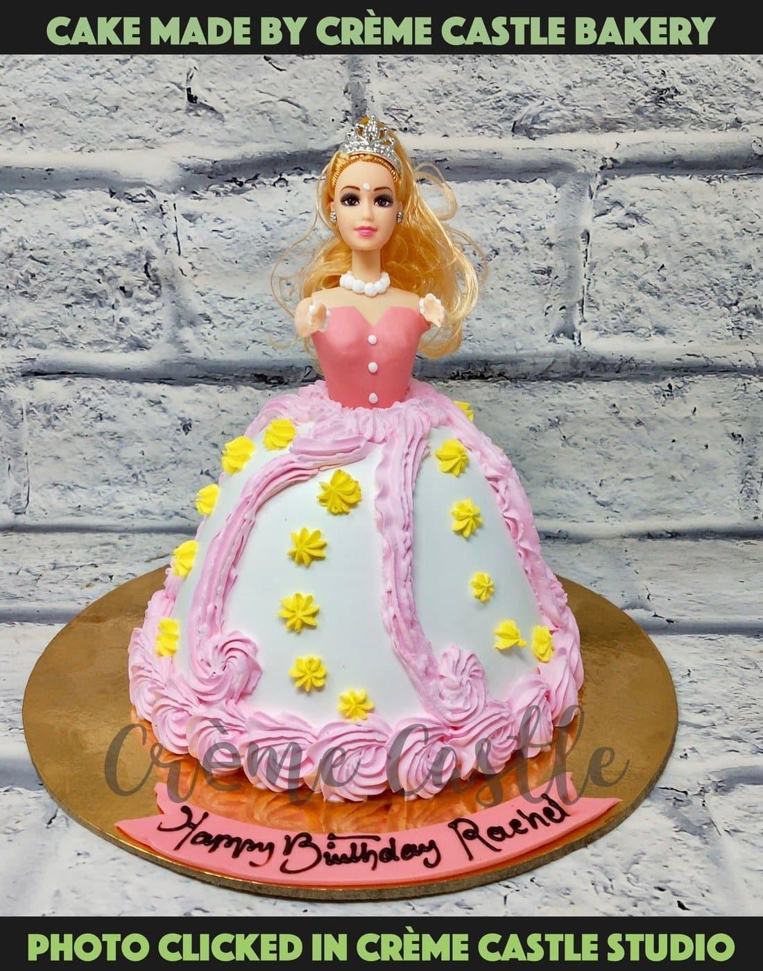 Pink Barbie Cake | Custom Cake Bakery Gurgaon & Noida - CrÔøΩme ...