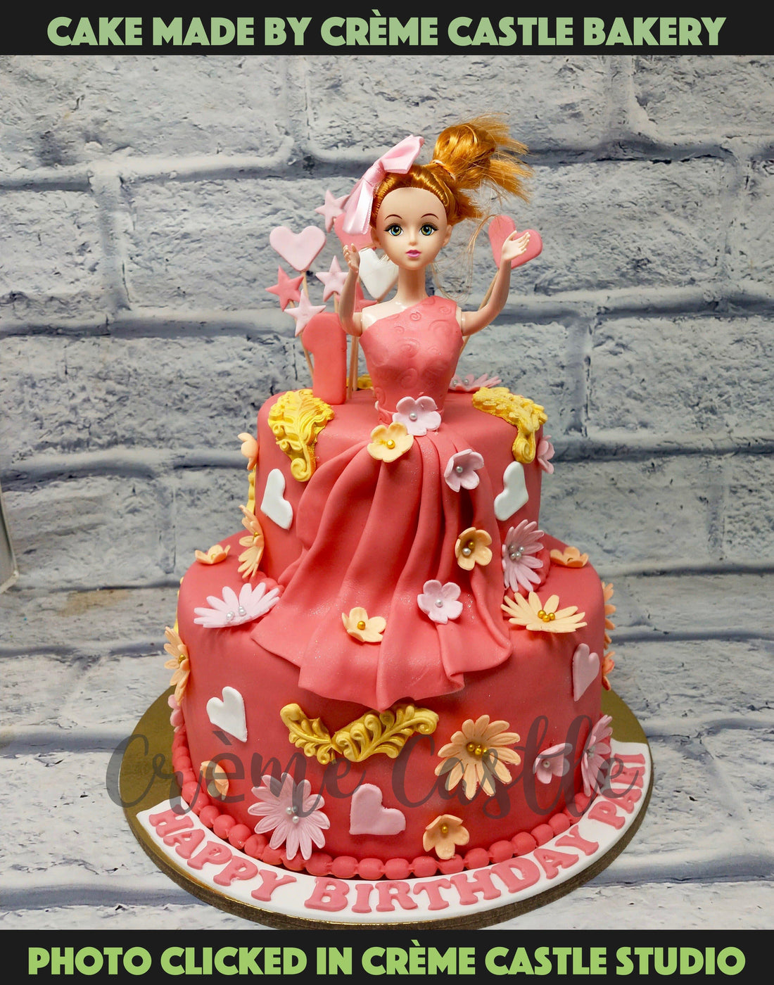 Barbie Tier Cake – Creme Castle