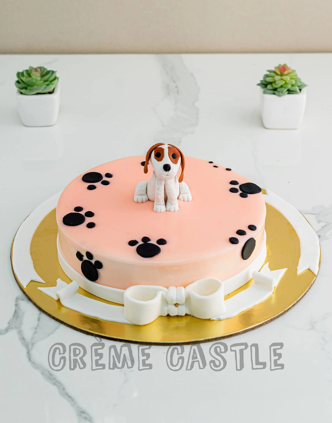 Cute puppy Cake – Creme Castle