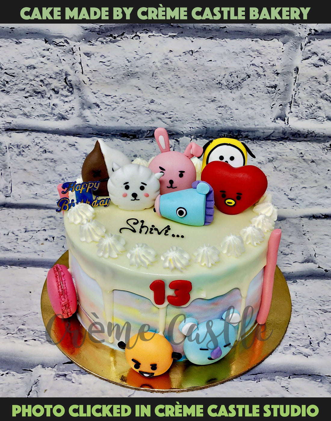 BTS Cartoon Cake – Creme Castle