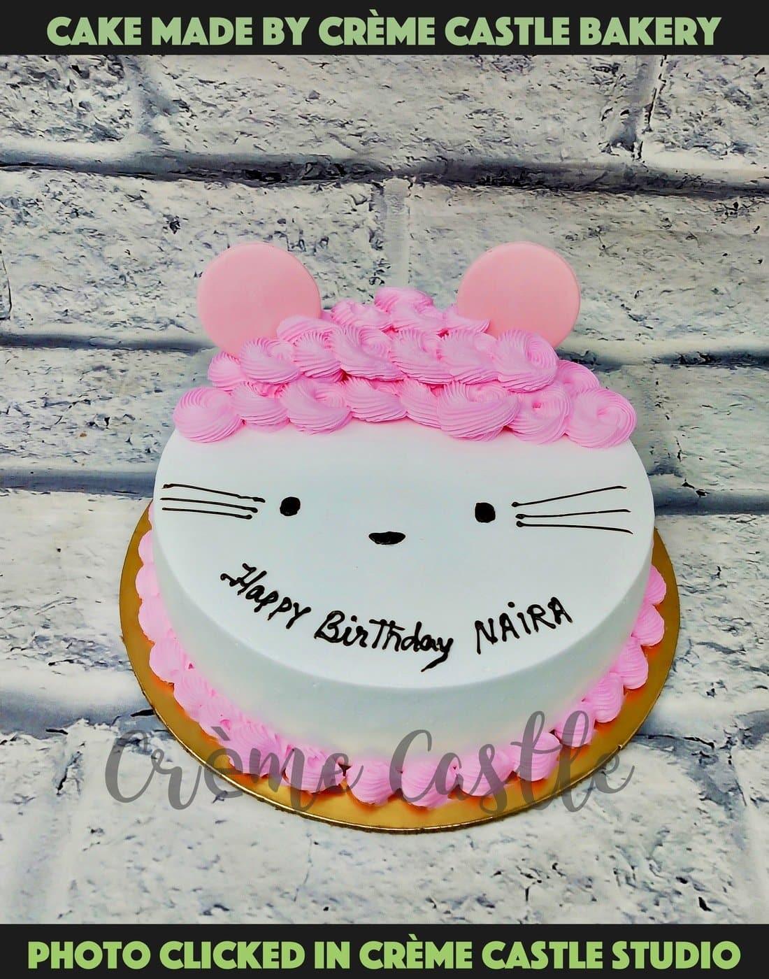 Hello Kitty Cream Cake | Custom Cake Bakery - Cr√î√∏Œ©me Castle ...