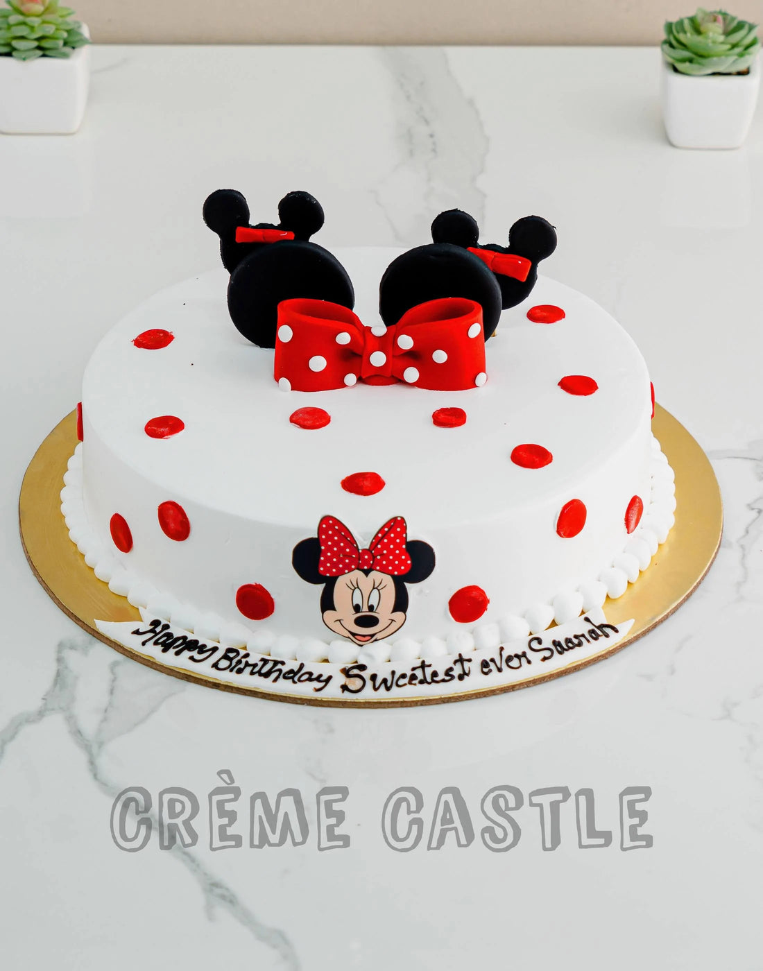 Cake Designs for Baby Girl. Minnie Mouse Bow Cake. Noida & Gurgaon ...