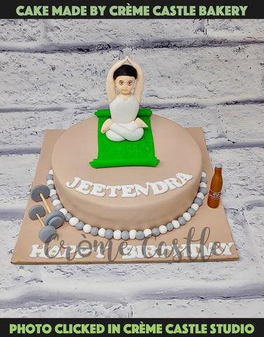 Yoga themed birthday cake | Adult birthday cakes, Girl cakes, Birthday cake