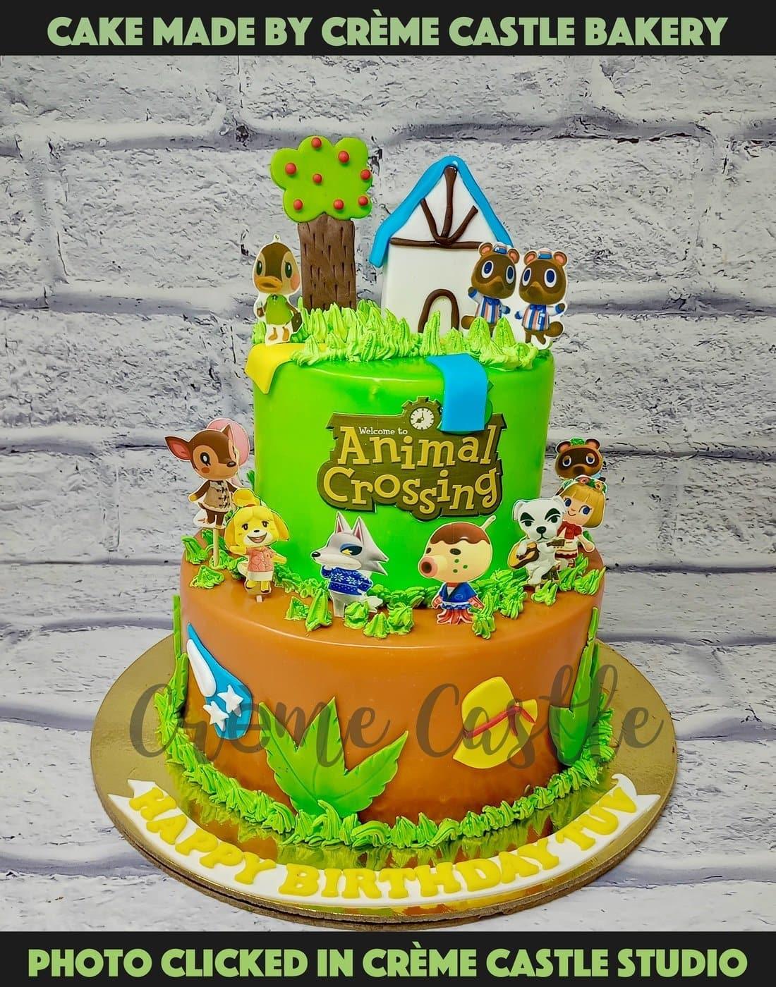 1st Birthday Cake Kids. Animal Crossing cake. Noida & Gurgaon ...