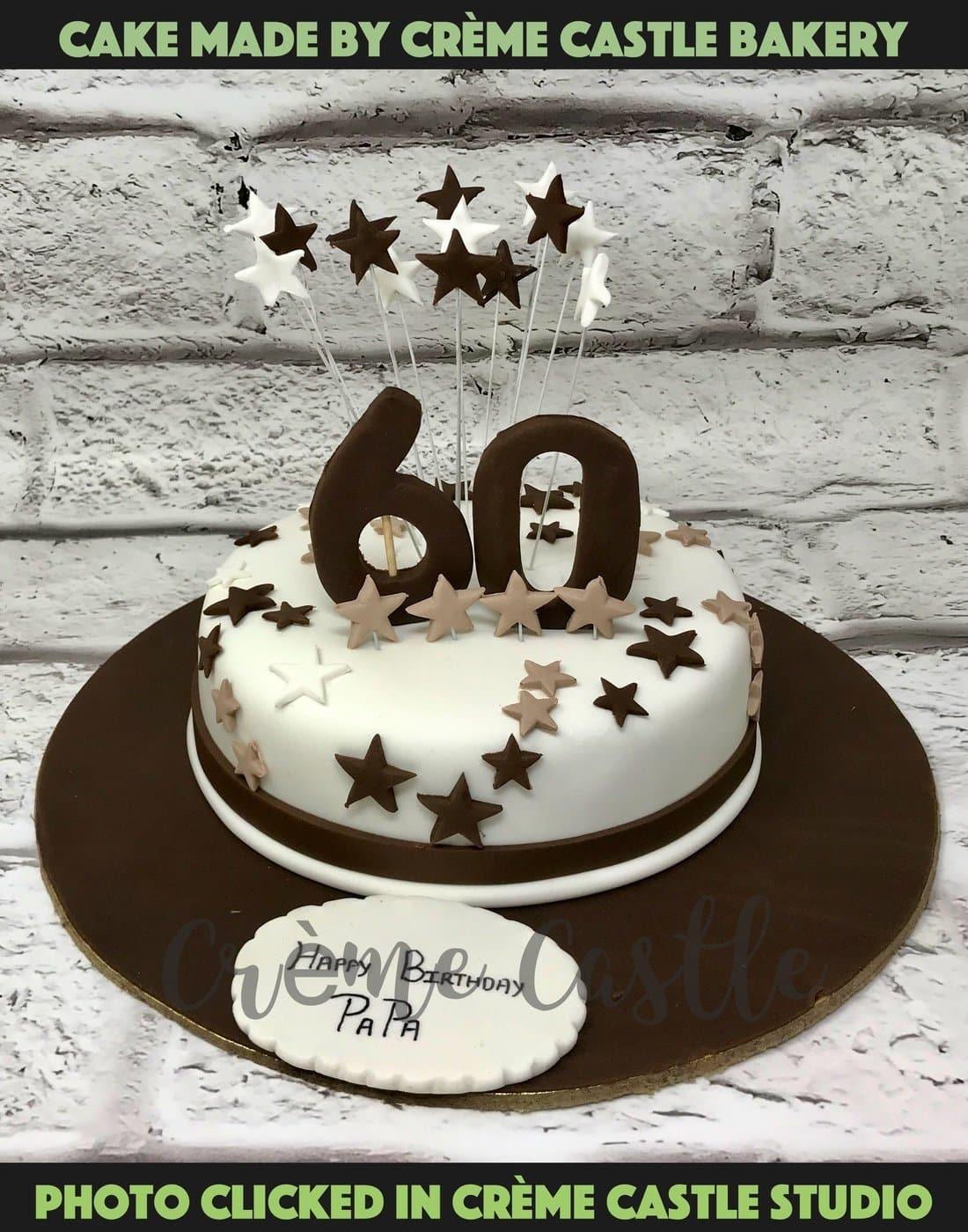 Starry 60 Design Cake – Creme Castle
