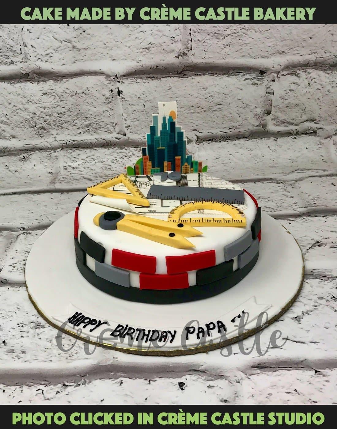 A Birthday Cake for an Architect - Bakersfun | Free Delivery