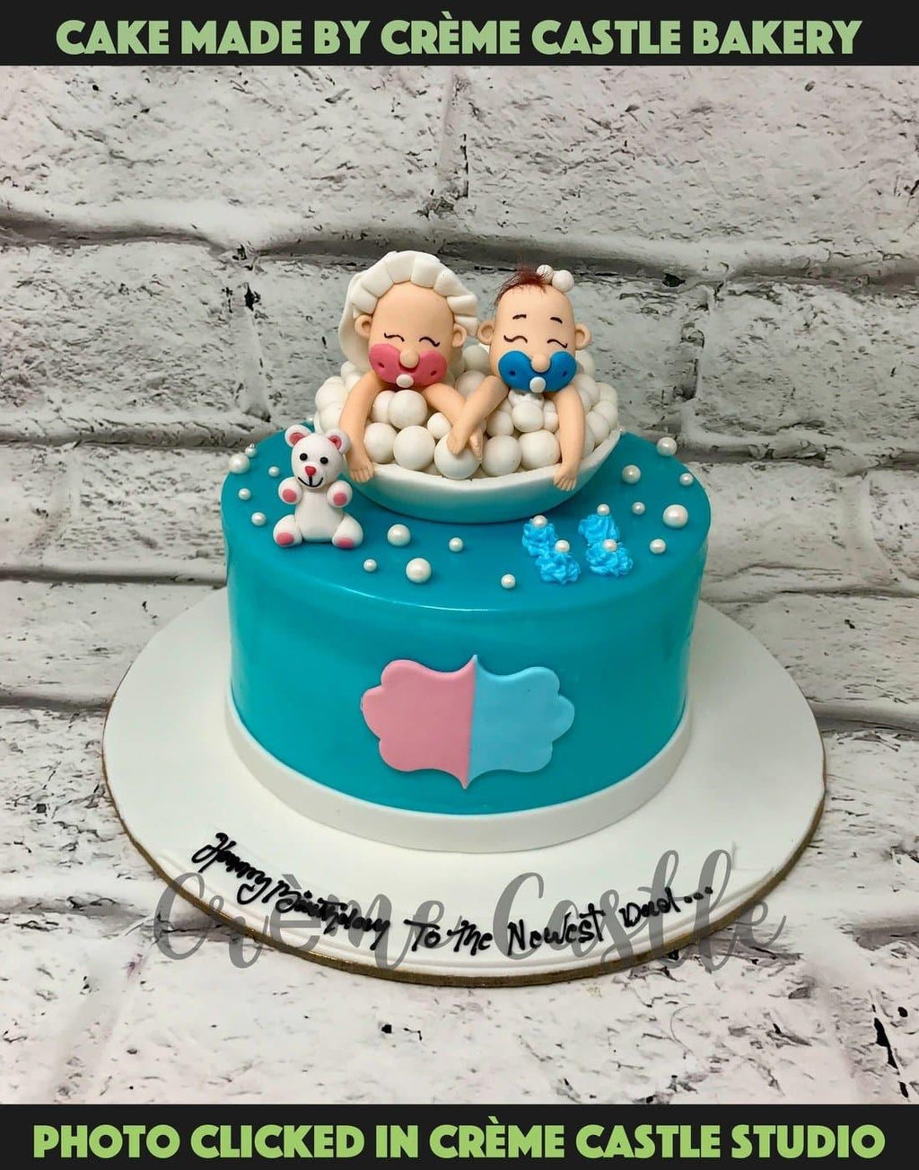 Cakes for Twin Brother Sister. Noida & Gurgaon – Creme Castle