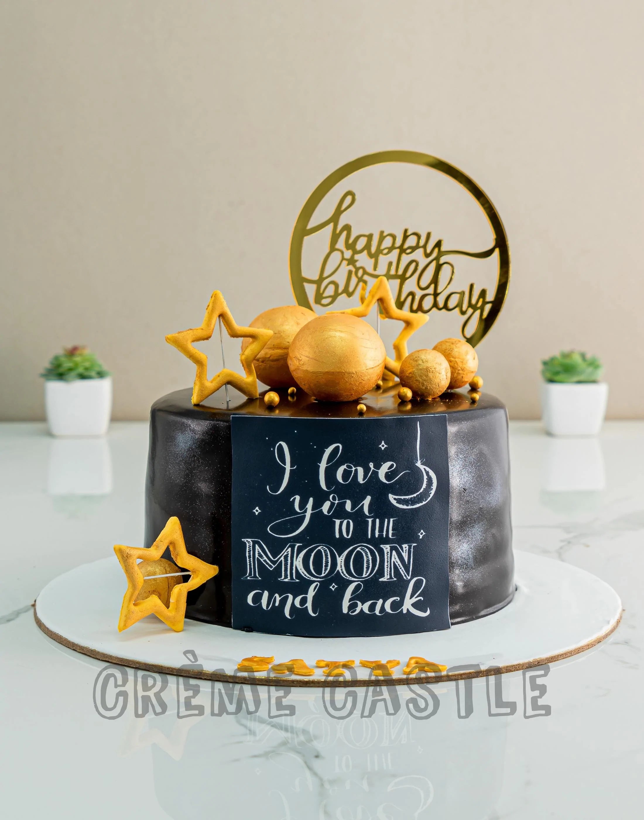 Wife's birthday.Husband surprise his wife with birthday cake .Anniversary.  Stock Photo | Adobe Stock