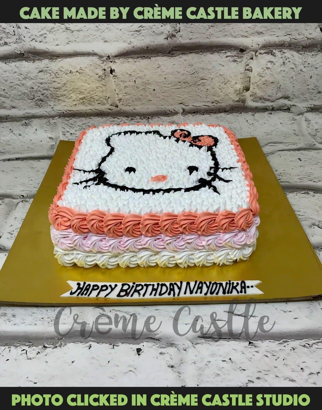 hello kitty castle cakes