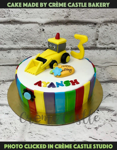 JCB Cake Design Images (JCB Birthday Cake Ideas) | Construction cake,  Giraffe birthday cakes, Construction birthday cake