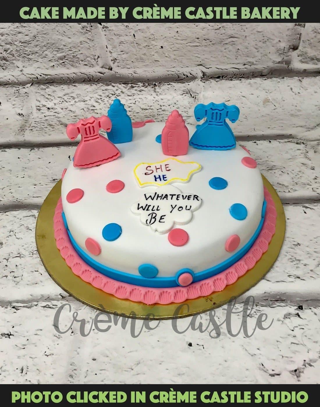 Baby shower Dress Design Cake – Creme Castle