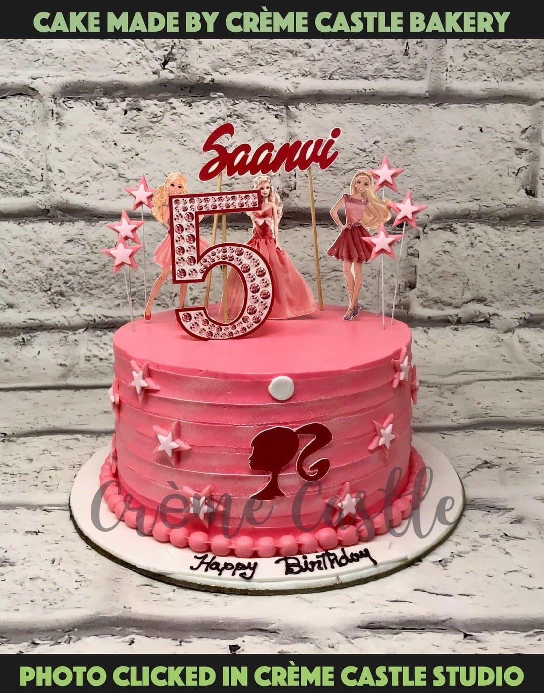 Barbie Girl Design Cake – Creme Castle