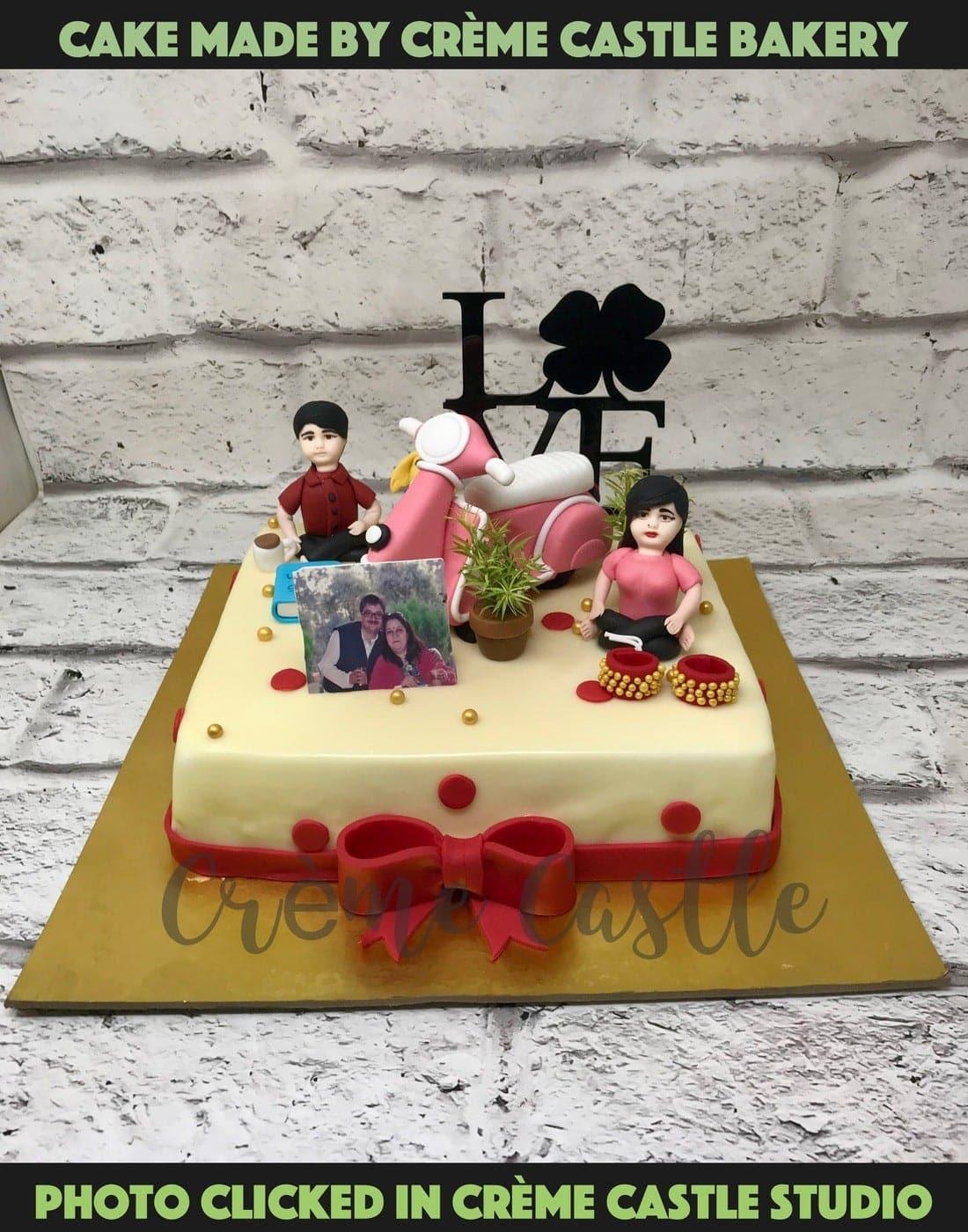 Couple Hobby Design Cake – Creme Castle