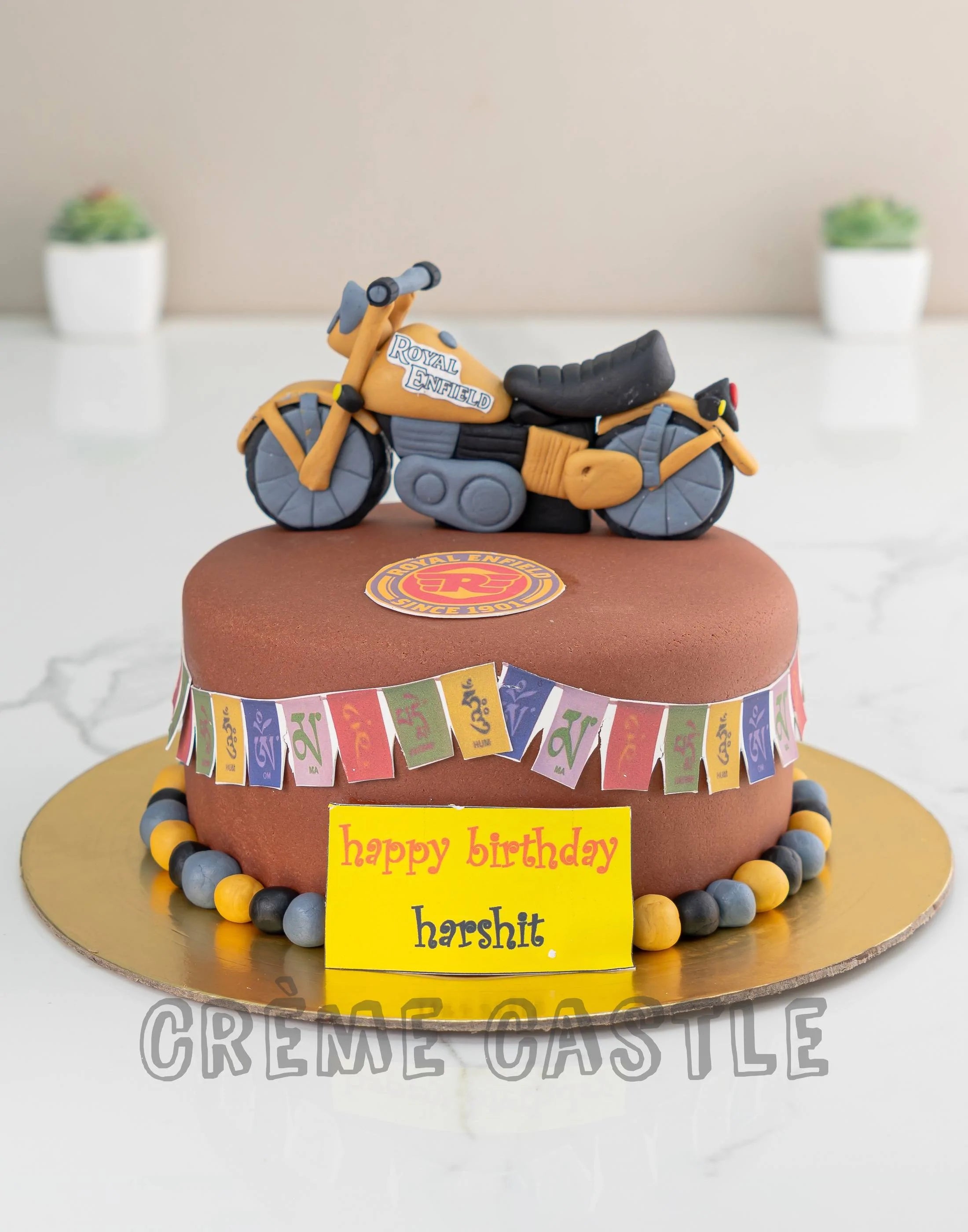 Golden Racing Boy Acrylic Cake Topper Motorcycle Birthday - Temu