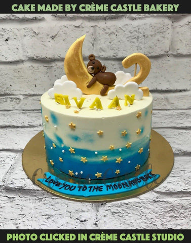 Dreamy Starry Moon x Stars Cake | Best Birthday Cake In Singapore –  Honeypeachsg Bakery