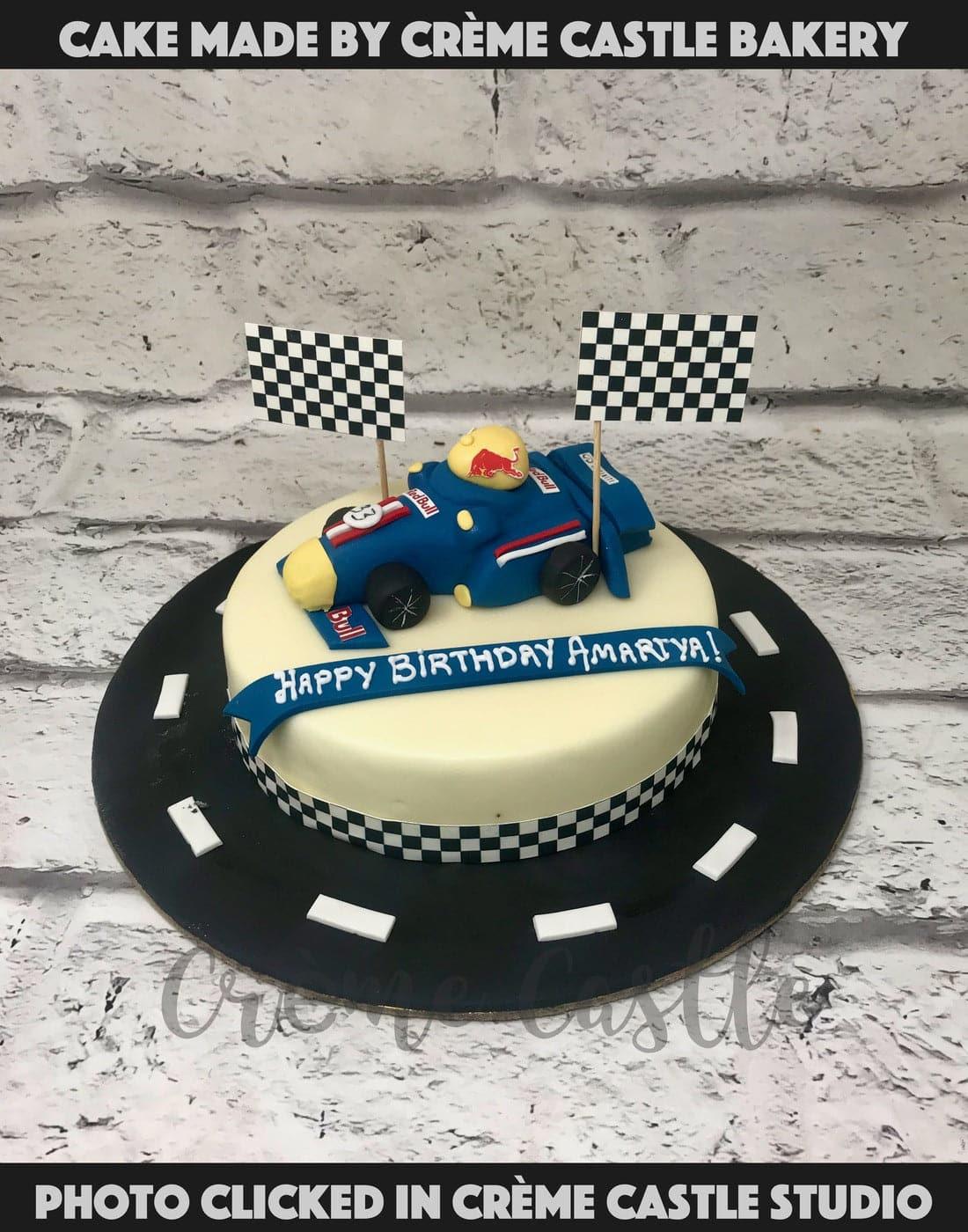 Red Bull F1 Cake – Creme Castle