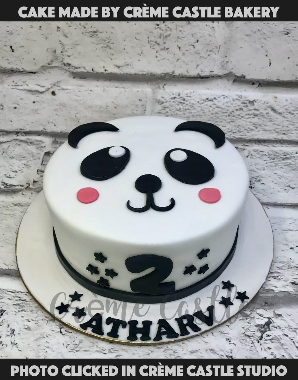 Panda love Cake – Creme Castle