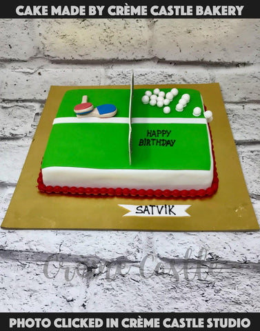 Tennis Theme Birthday Cake