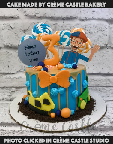 Blippi Gum Ball Cake