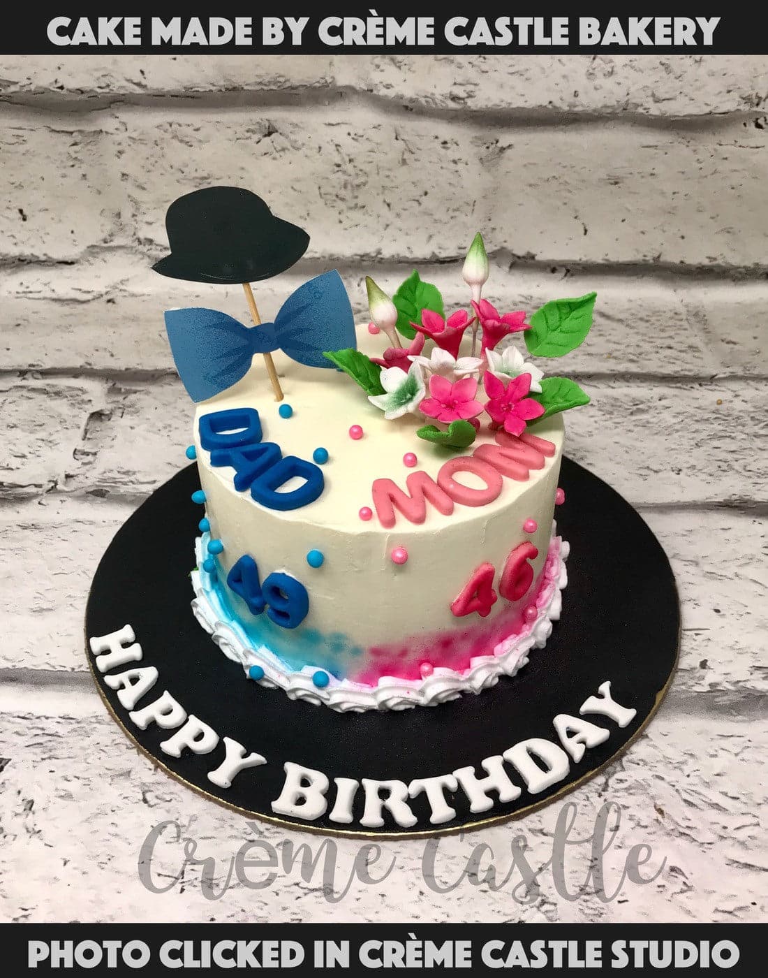 Husband Wife Birthday Cake – Creme Castle
