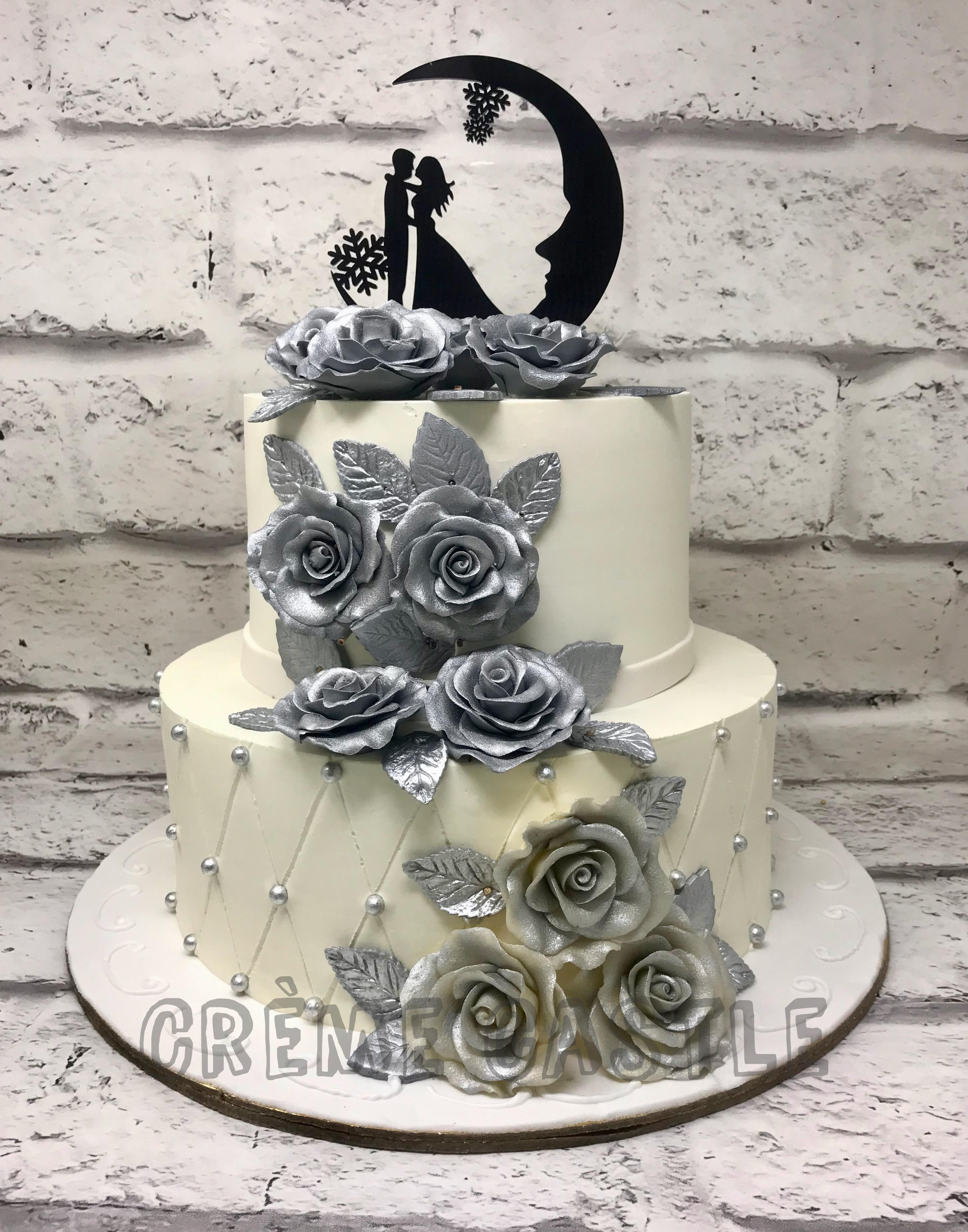 golden anniversary by tishperez, I like this one~it's do-able | 50th  anniversary cakes, 50th wedding anniversary cakes, Golden anniversary cake