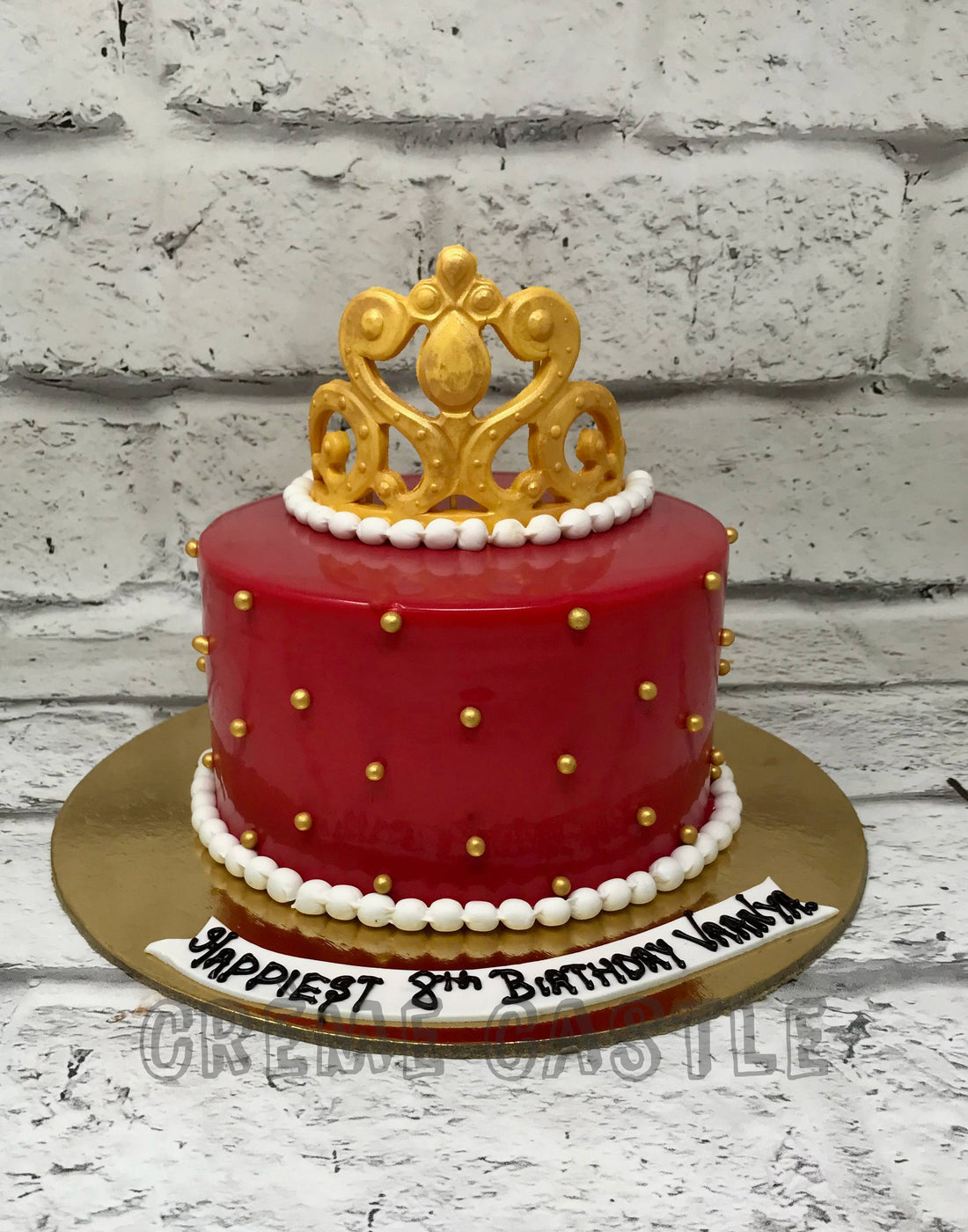 Red Crown Cake – Creme Castle