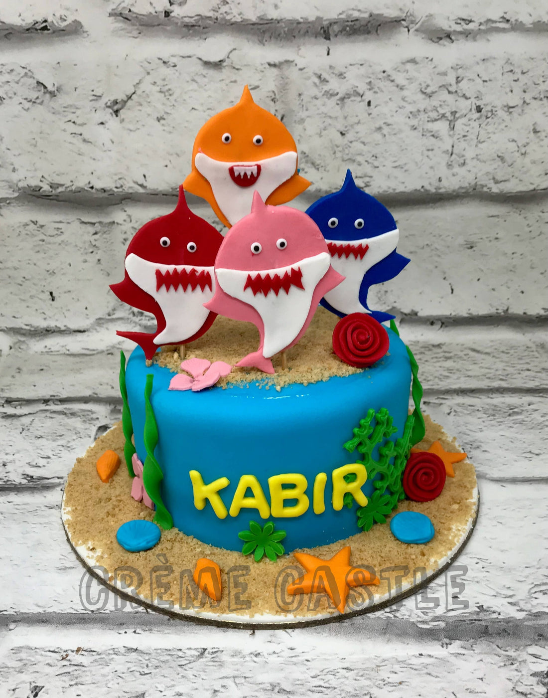 Baby Shark Theme Cake – Creme Castle