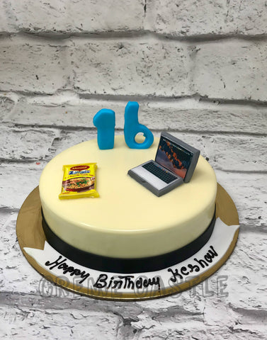 shruti khanna on LinkedIn: Made this maggi theme cake for a maggi lover❤️🤩  Dm to order if you're…