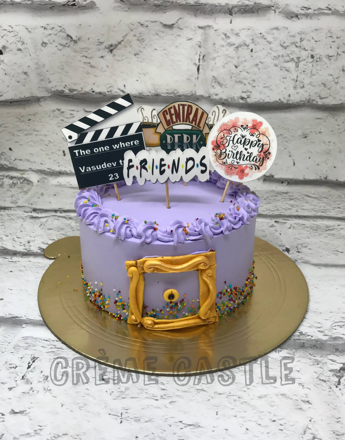 Purple Friends Cake – Creme Castle