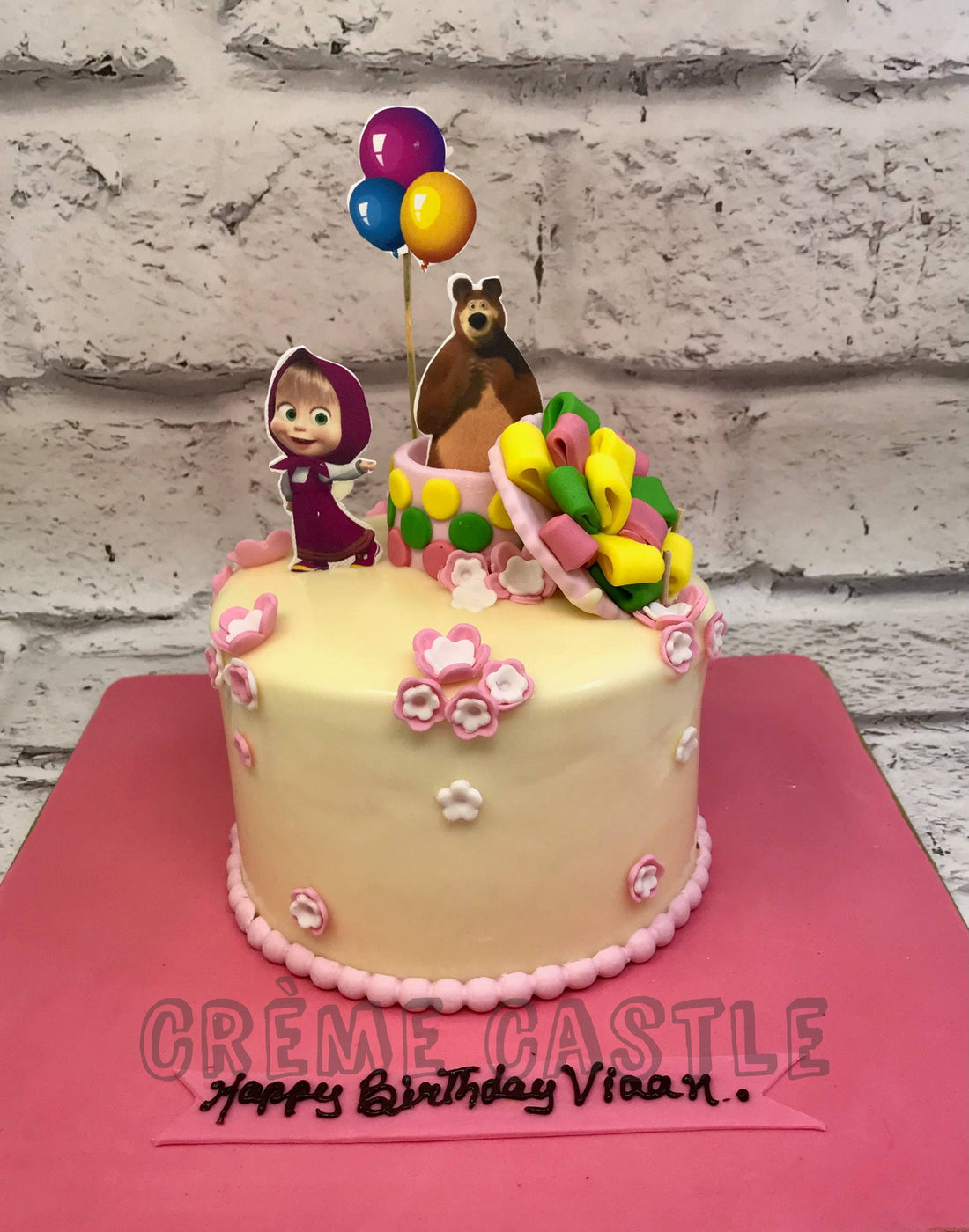 Masha & Bear Cakes | Kids Cake Designs Noida & Gurgaon - Creme Castle