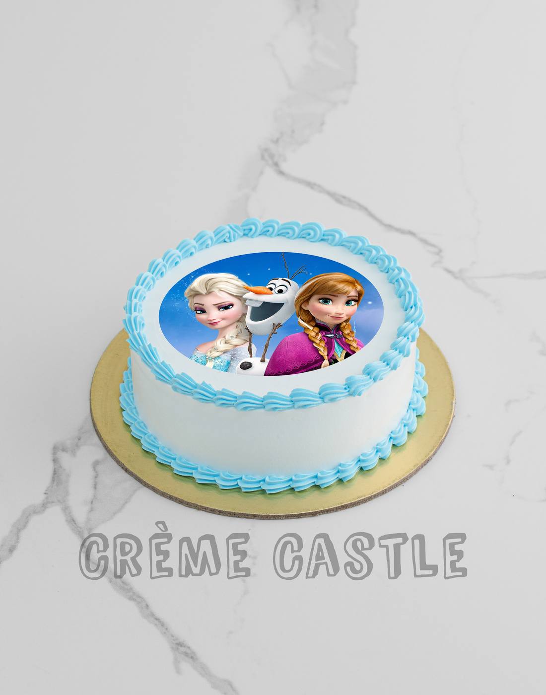 Frozen Chocolate Cake - Creme Castle