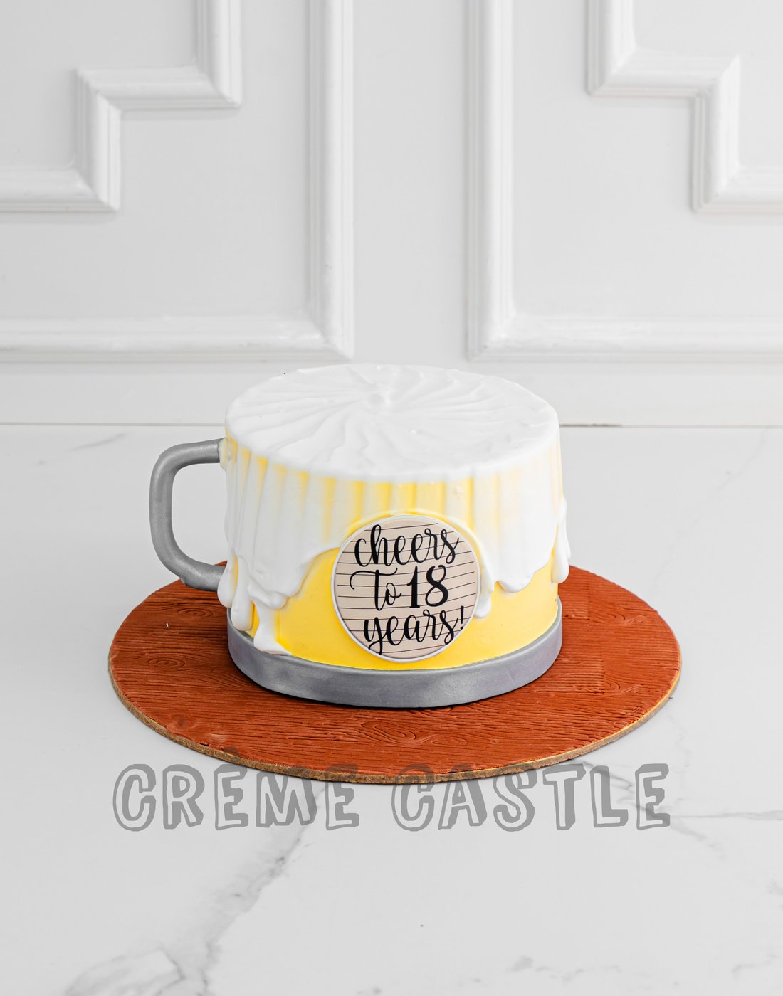 Beer Mug Silver Cake – Creme Castle