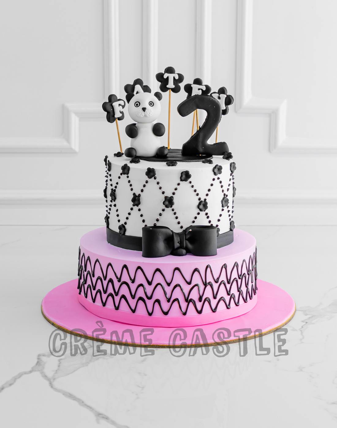 Panda Pink Cake – Creme Castle