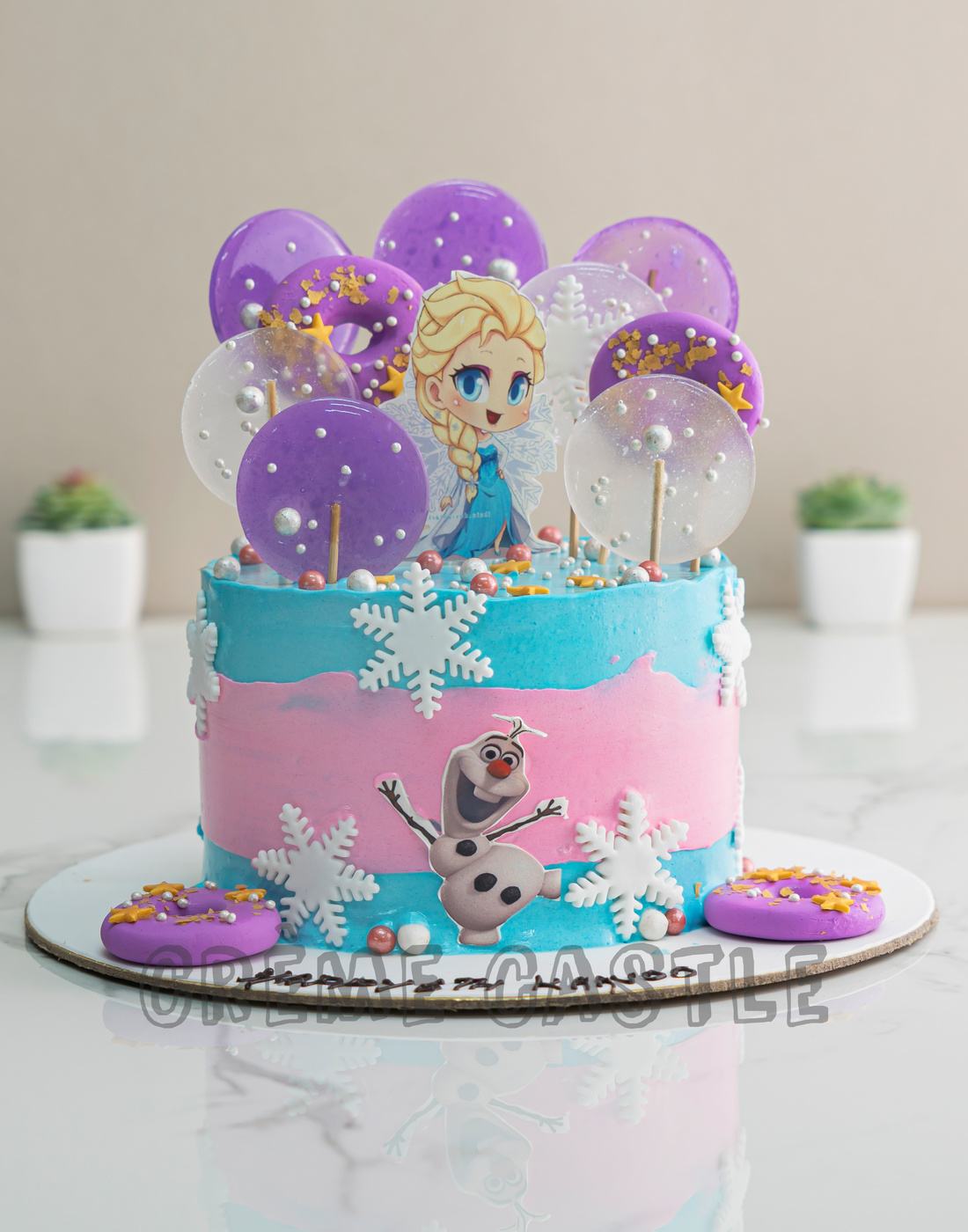 18 Frozen themed birthday cakes which can be customized! - Recommend.my