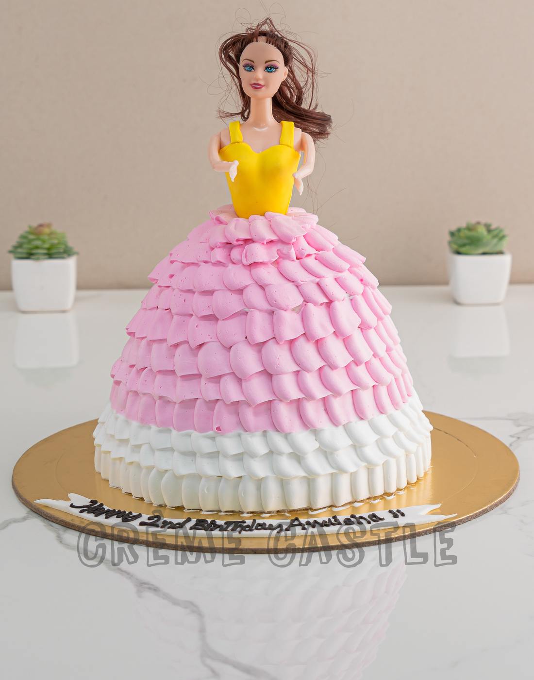 Pinkish Barbie Cake – Creme Castle