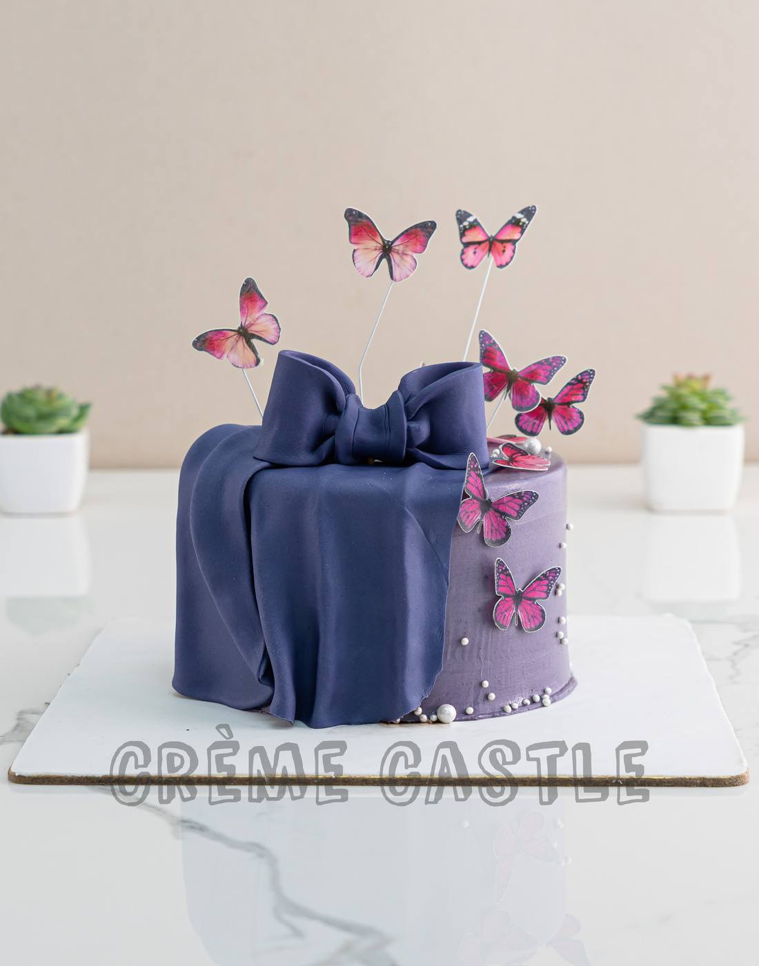 Dark Butterfly Cake – Creme Castle