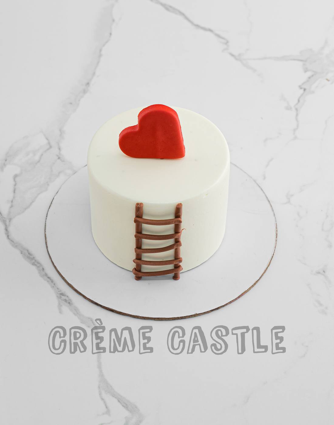 Ladder Heart Valentine Cake – Creme Castle