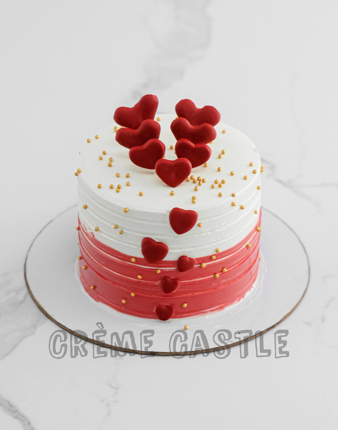 Dreamy Valentine Cake - Creme Castle