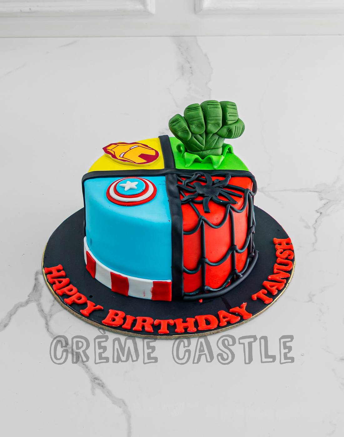Quad Avengers Cake – Creme Castle