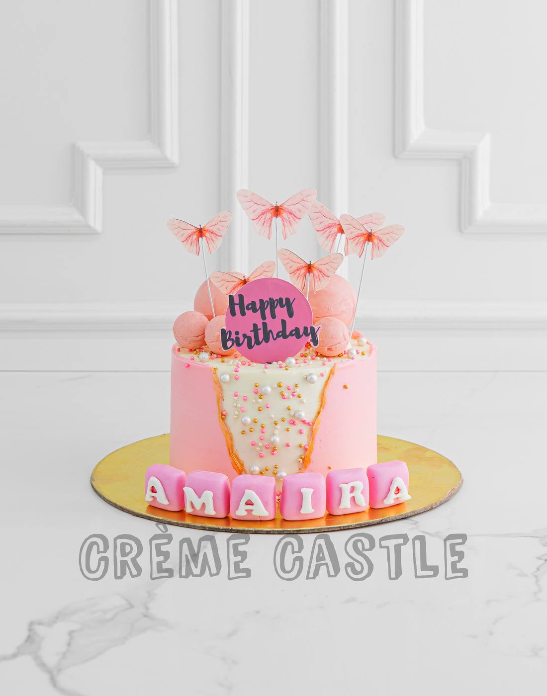 Wrapped Butterfly Cake – Creme Castle