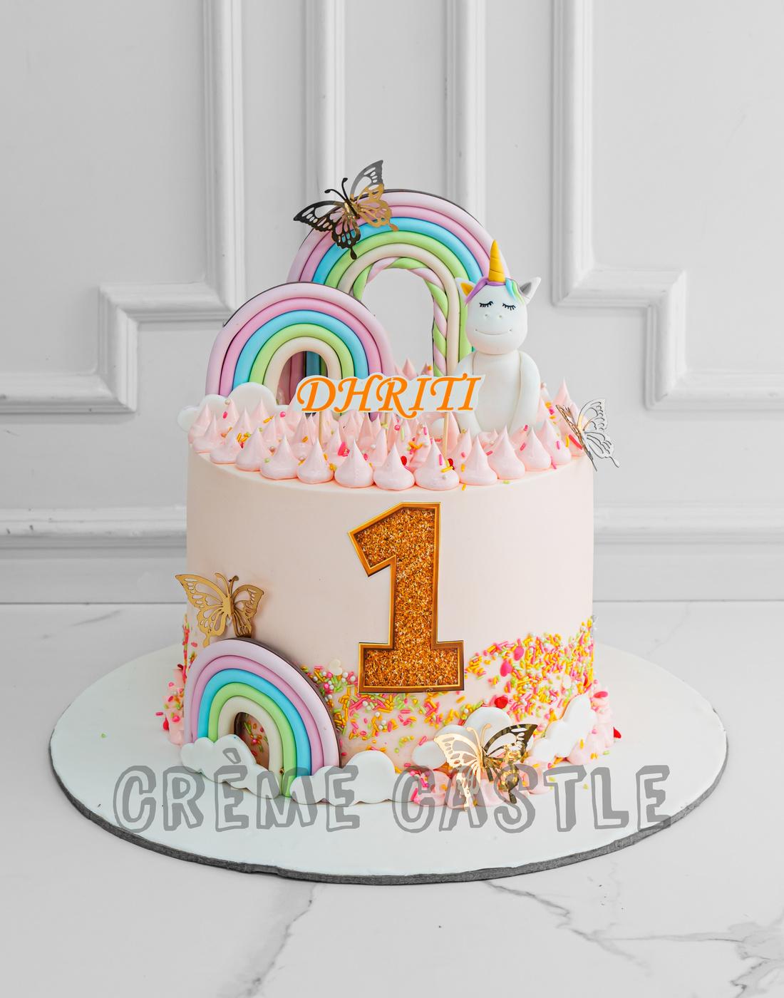 Unicorn Theme Twins Birthday Cake Design | Rainbow Unicorn Twin Kids Birthday  Cake | Twins Cake - YouTube