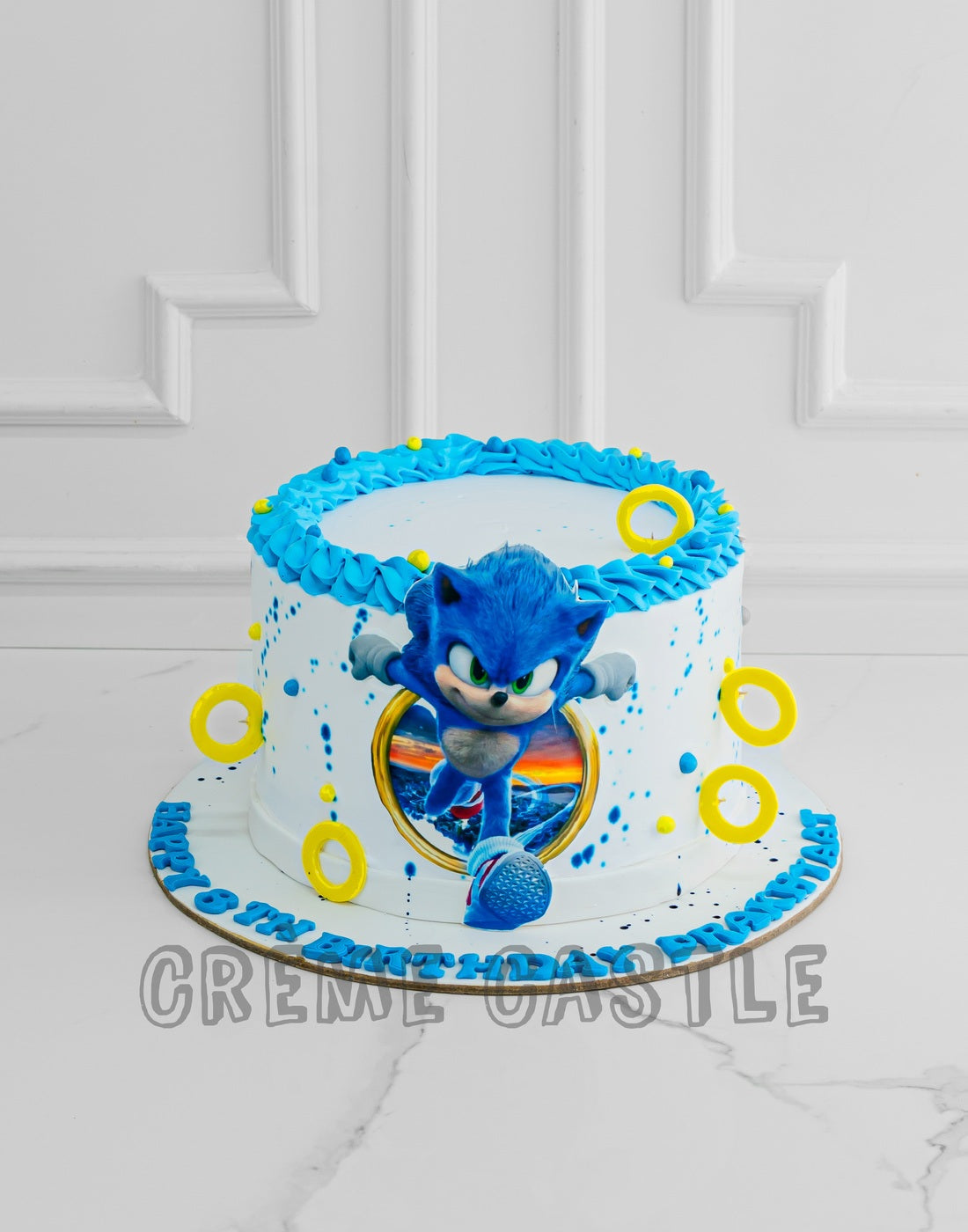 Sonic Rings Cake – Creme Castle