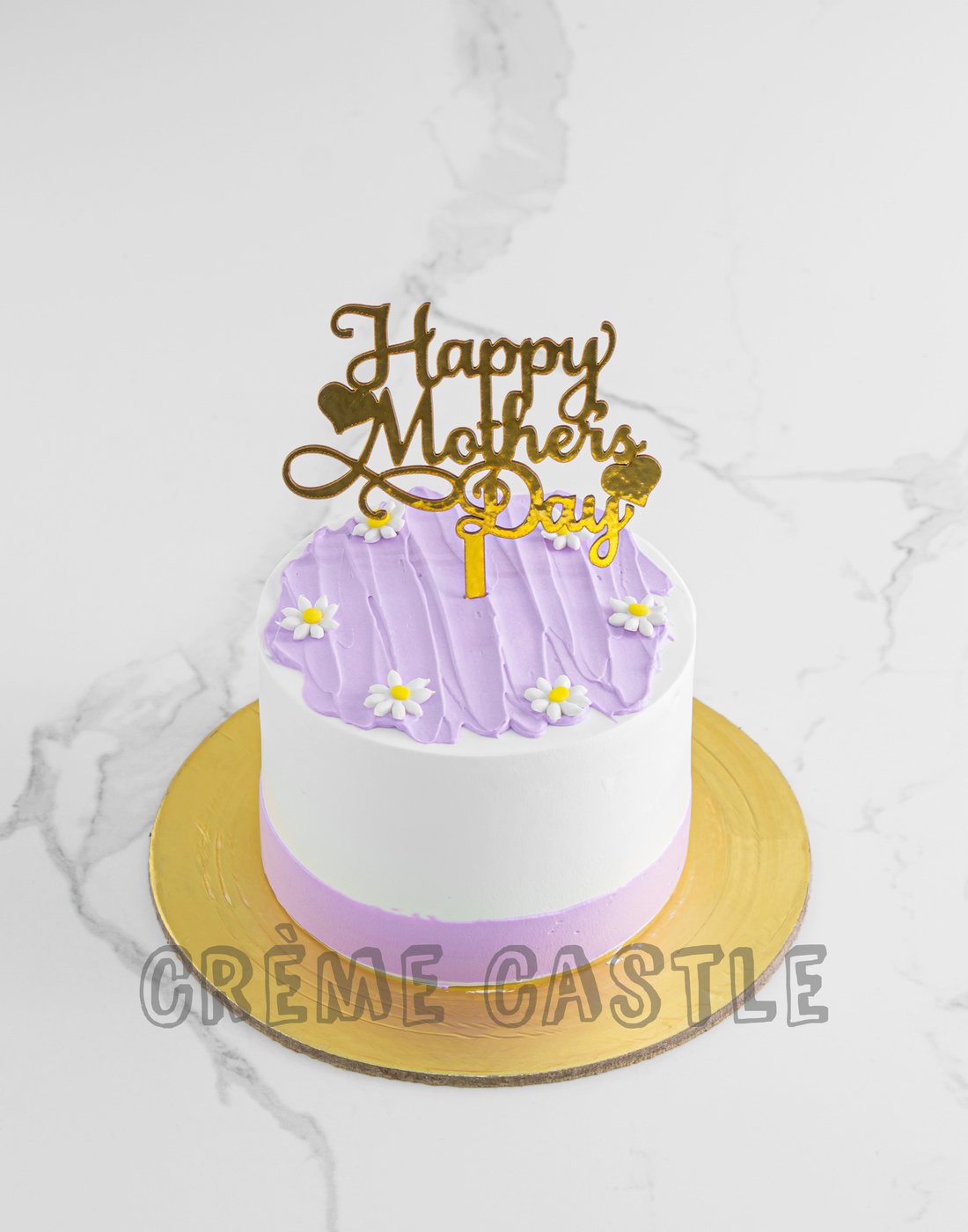 Purple Mothers Day Cake - Creme Castle