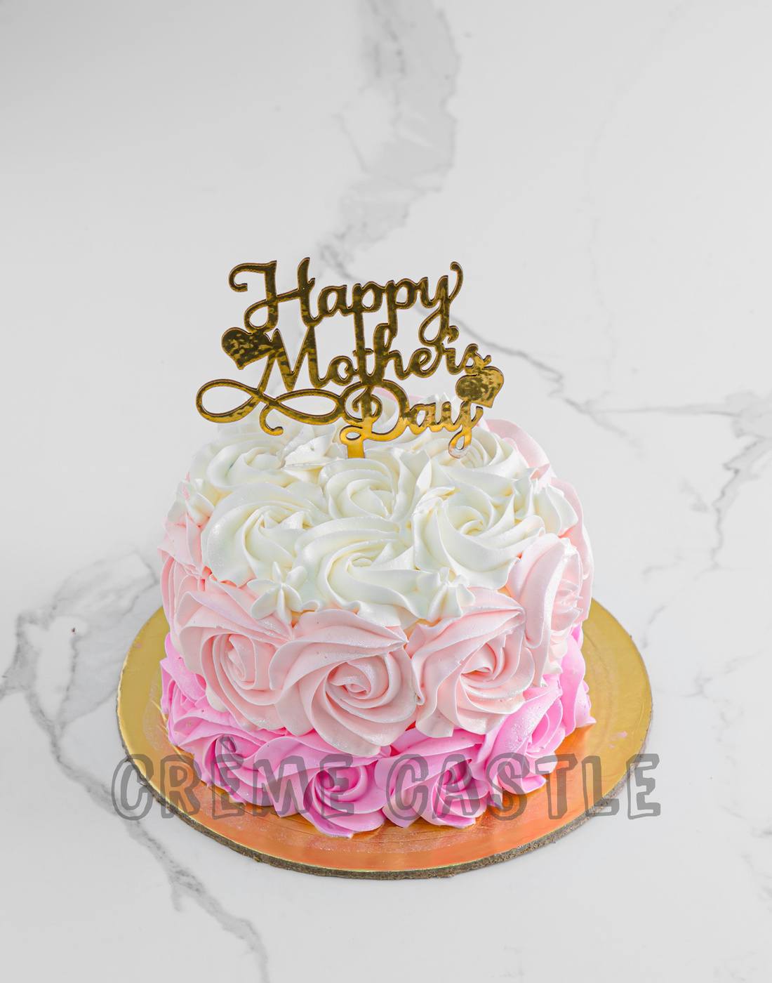 Rose Bunch Mom Cake - Creme Castle