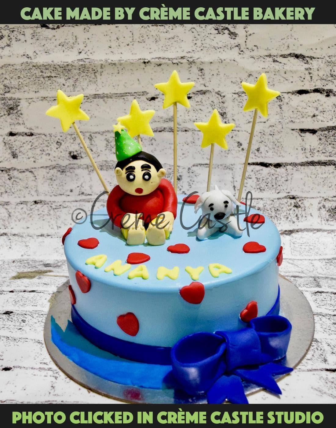 Shinchan Theme Cake. Birthday Cake Ideas for Son. Noida & Gurgaon ...