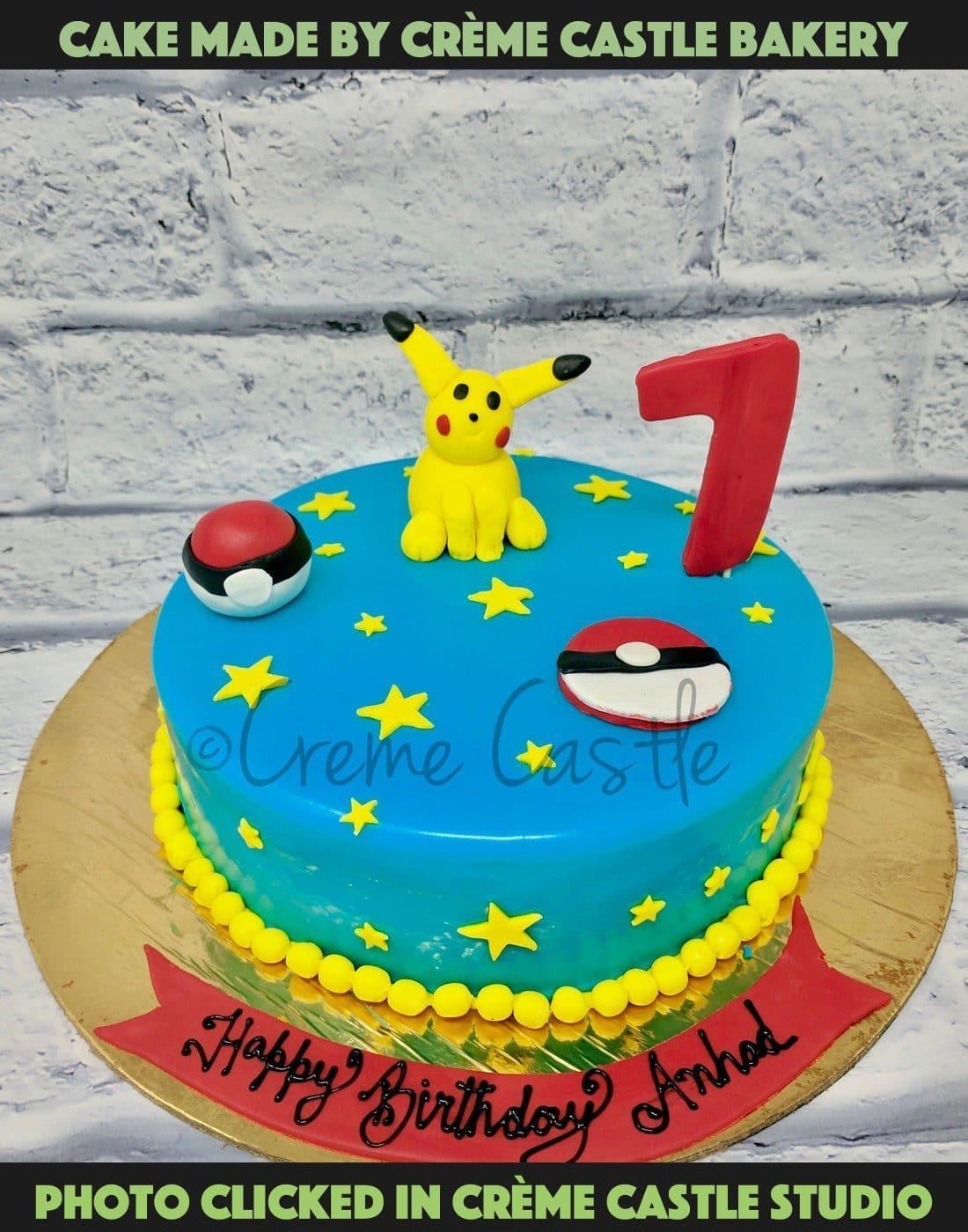 Pokemon Pikachu Cake. Cake Design for Son and Boys. Noida ...
