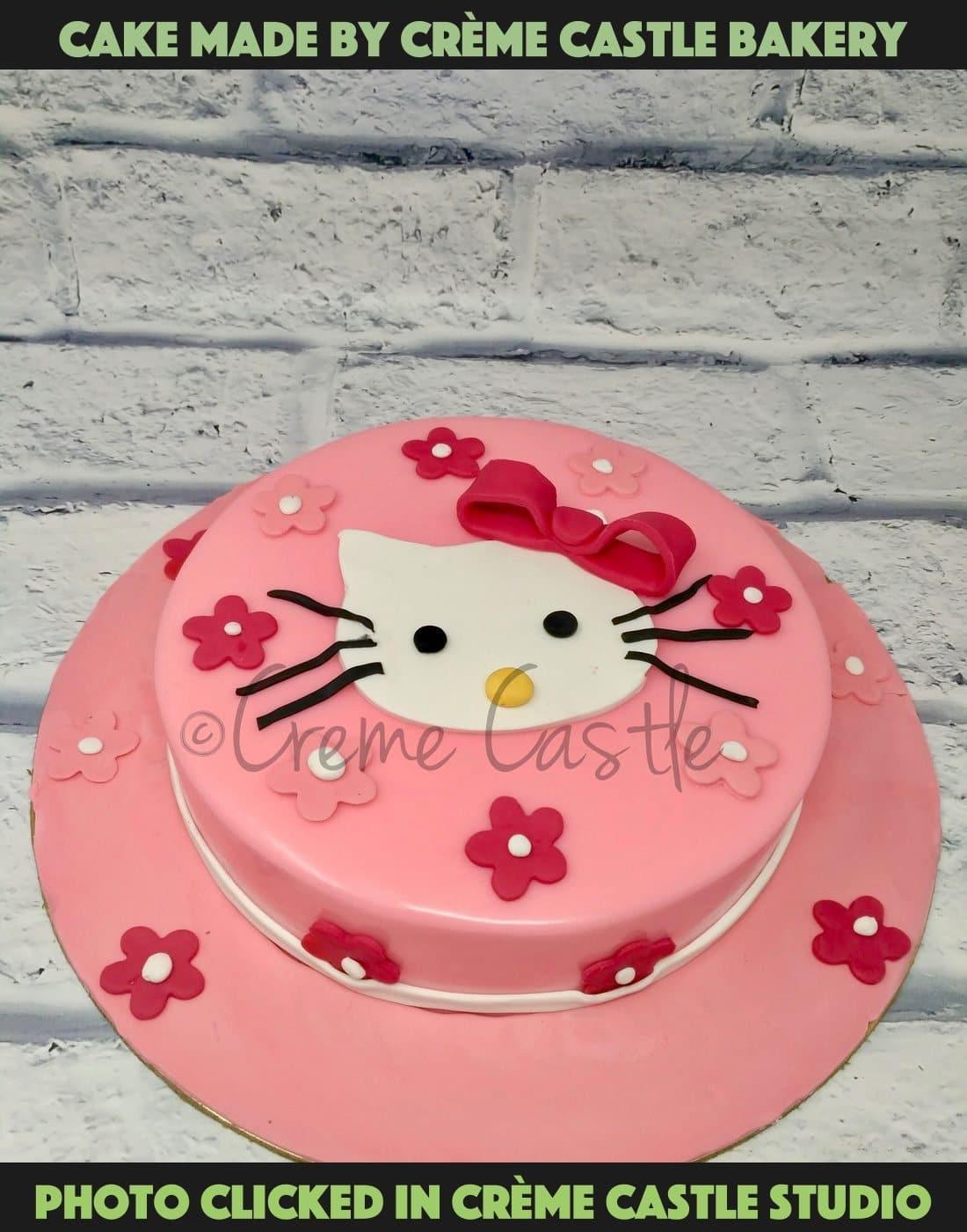 Hello Kitty Face Cake. Cake Designs of Girls. Noida & Gurgaon ...