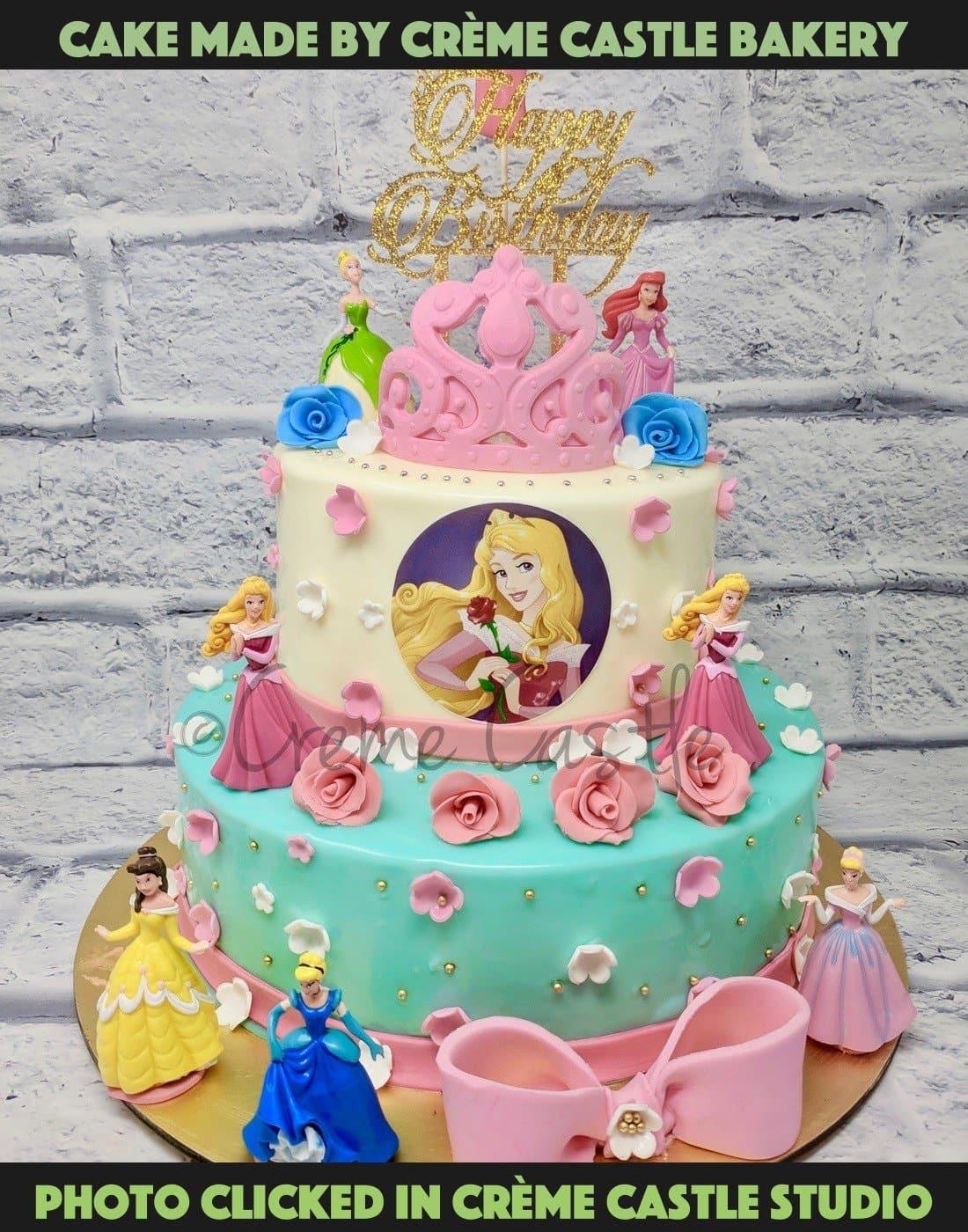 Buy Princess Theme Cake 2 Online – Creme Castle